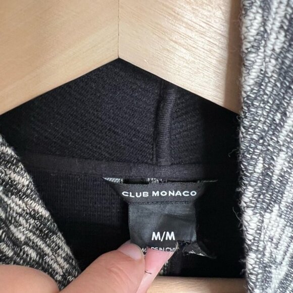 Club Monaco gray black cardigan sweater size  medium - Picture 6 of 9